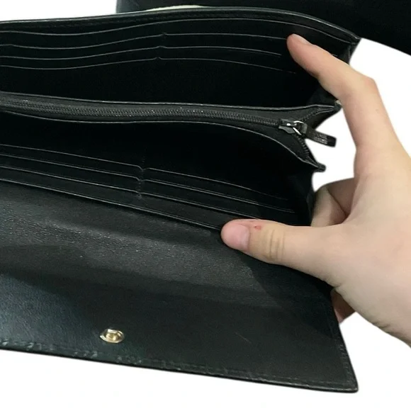 Gucci Black Micro Guccissima Long Wallet - Picture 5 of 6